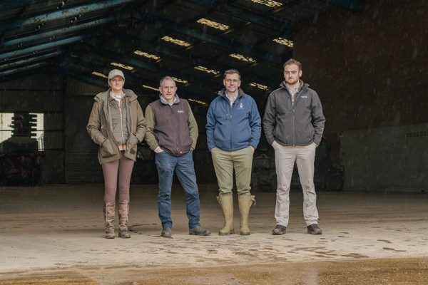 Agrii team with grower at his farm
